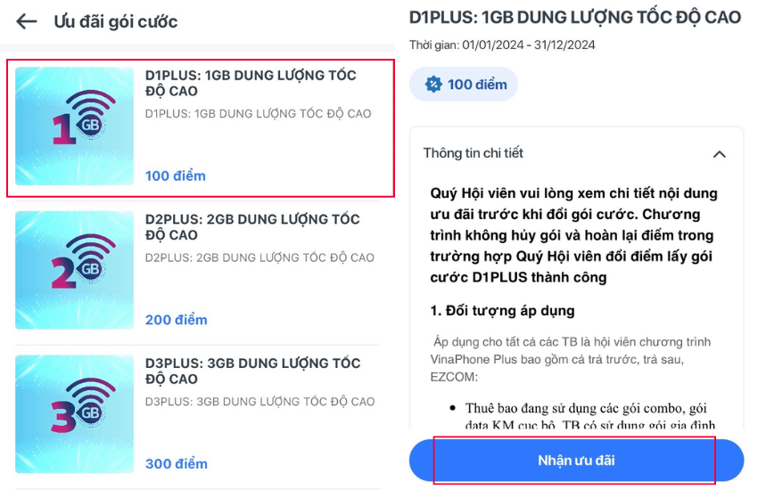 ung data vinaphone khi chua du dieu kien