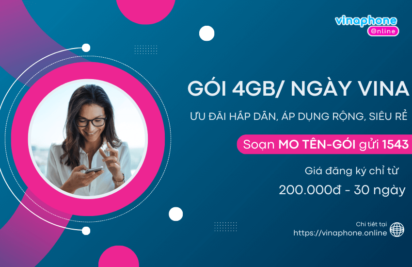 goi 4g vina 4gb ngay