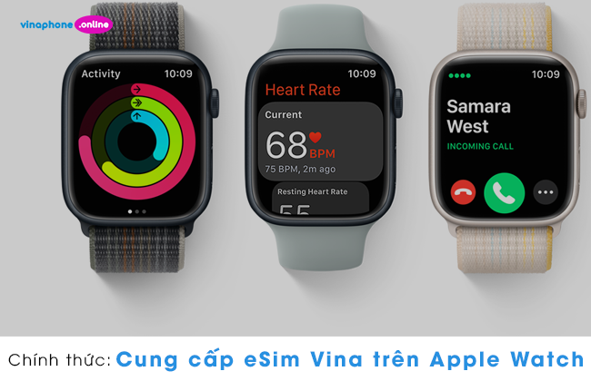 vinaphone cung cap esim tren Apple Watch