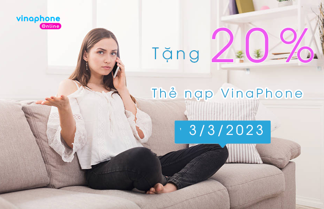 chuong trinh khuyen mai nap the vinaphone ngay 3 3 2023