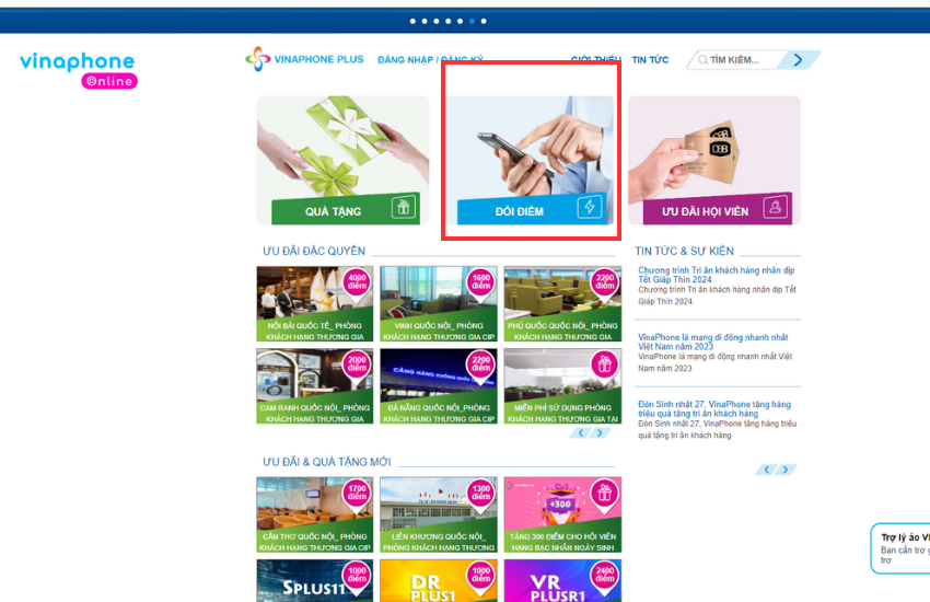 Nhận thẻ cào Vinaphone trên vinaphoneplus.com