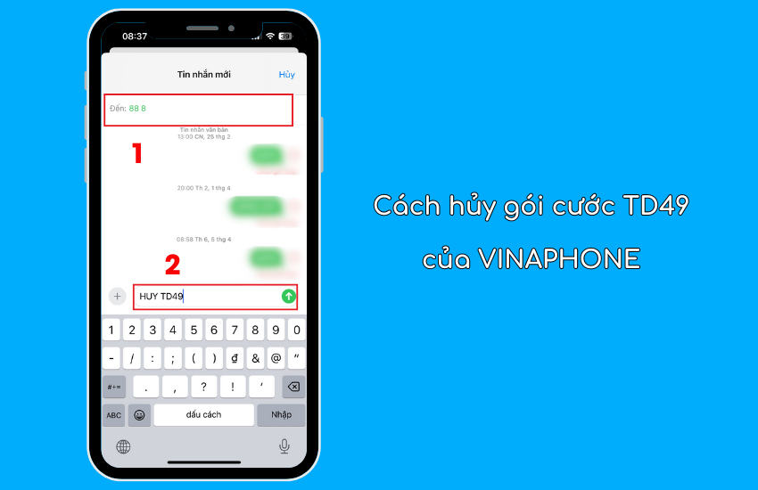 Cach huy goi cuoc TD49 Vina