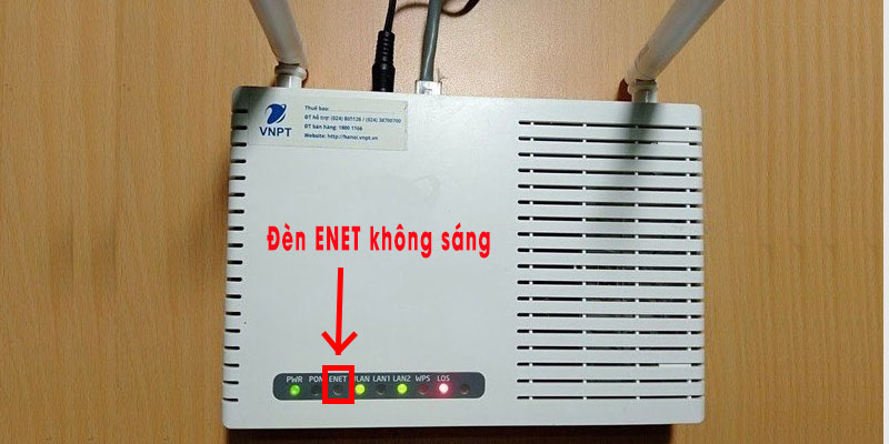 Tai sao den ENET tren modem WiFi khong sang