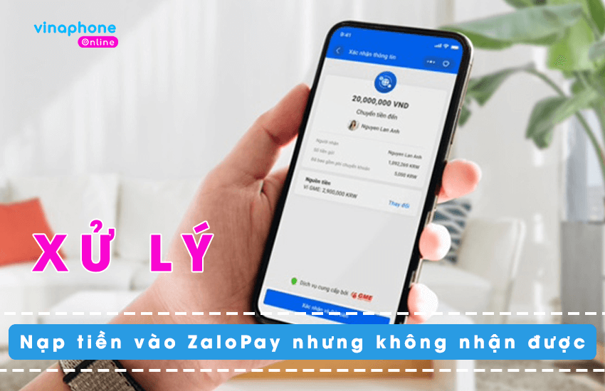 nap tien vao zalopay nhung khong nhan duoc tai sao nap tien vao zalopay nhung khong nhan duoc