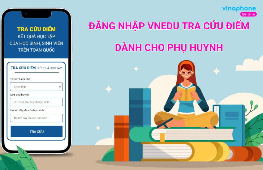 dang nha VnEdu tra cuu diem danh cho phu huynh