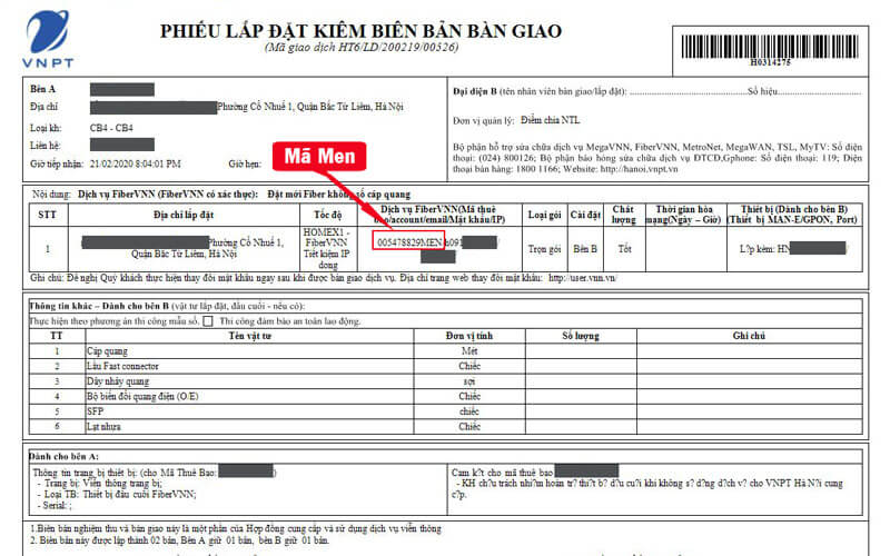 Xem ppp username and password vnpt