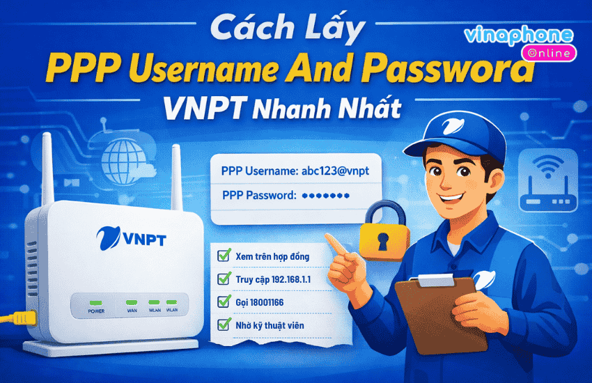lay ppp username va password vnpt